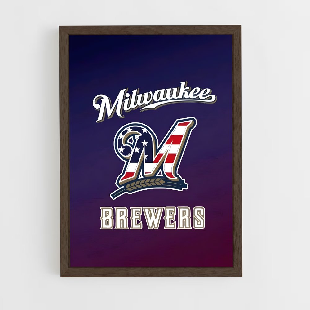 Poster Brewers Nation – affiche Baseball (vue 5)